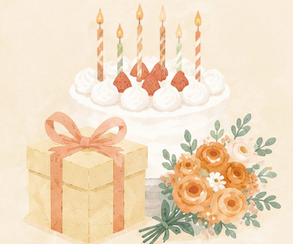 誕生日祝い